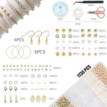 Jewelry Making Supplies Kit, Bracelet Making Kit, Natural Stone Beads - Image 2