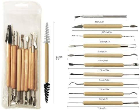 S & E TEACHER'S EDITION 11 Pcs Pottery & Clay Sculpting Tools - Image 3