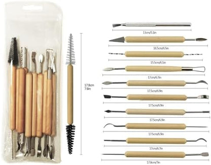 S & E TEACHER'S EDITION 11 Pcs Pottery & Clay Sculpting Tools - Image 3
