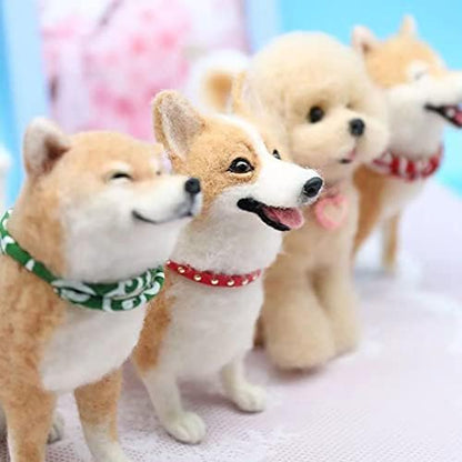 BKDRL Dogs Needle Felt Needle Felting Kit Wool Felting Kit for Beginners Includes All Tools and Instructions (Corgi) - Image 6