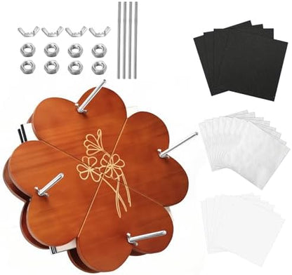 GPVHYJ Flower Press Kit for Adults 11" x 11" 6-Layer Large Wooden Plant Pressing DIY Bouquet Preservation & Dried Flower Art by Unknown
