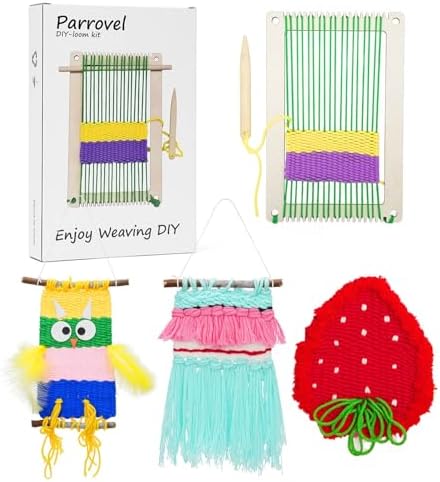 Weaving Loom for Kids/Child Includes 3 Yarn Craft Kits with Detailed Instructions for Easy Weaving Suitable for Children Aged 6+ by Unknown