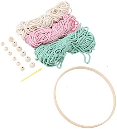 Zerodis Craft Materials DIY Weaving Material Package with Complete Accessories and Instructions for Bohemian Wall Hanging Home Decor Macrame Kit for Adults - Image 3