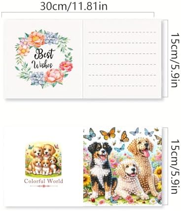 DDGYP 6-Pack Diamond Art Painting Greeting Card Kit - 5.9x11.81Inch - Image 2
