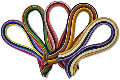 CrafTreat Multi Colored Quilling Paper Strips for Craft Work - 500 Quilling Strips 5mm 30 CM Length - Paper Quilling for Decorating Cards, Gift Bags, Picture Frames and Scrapbooking - Image 2