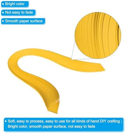 PATIKIL 240pcs Quilling Strips Paper, 3mm x 39cm Origami Paper Quilling Kits for Adults Beginner Art DIY Craft Christmas, Lemon Yellow - Image 3