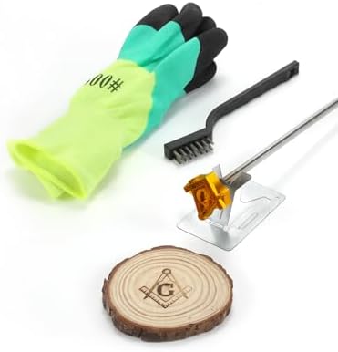 AIMOADO 1.5" Masonic Branding Iron, for Wood Hats Leather BBQ & Steak by AIMOADO