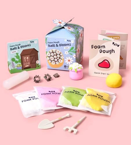 Pott’d Foam Dough Collectibles Air Dry Clay Kit for Adults, DIY Crafts Includes Clay Tools, Colourful Foam Clay, Guides for Mini Food Characters, Plant Projects and Date Night Creations - Image 5