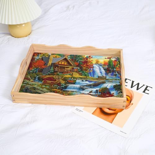 DOTSOPS DIY Mandala Diamond Painting Serving Tray with Handle for Adults - Image 6