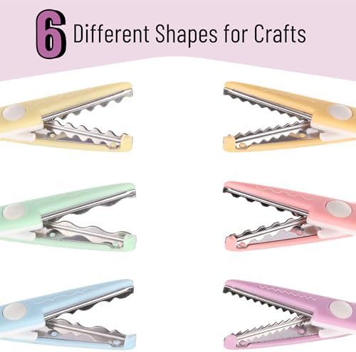 Mr. Pen- Craft Scissors Decorative Edge, 6 Pack, White & Pastel - Image 4