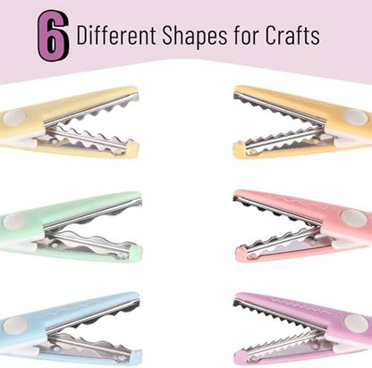 Mr. Pen- Craft Scissors Decorative Edge, 6 Pack, White & Pastel - Image 4