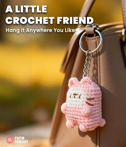 PAITIN Crochet Starter Kit – Easy DIY Craft Set for Adult Beginners, Handmade Yarn Art Project with Video Guidance (Mini Cat) - Image 4