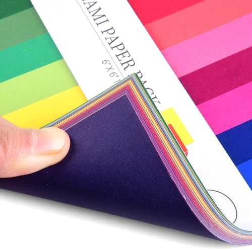 Origami Paper 100 Sheets, 6-Inch Square Double Sided Colored Craft Paper - Image 7