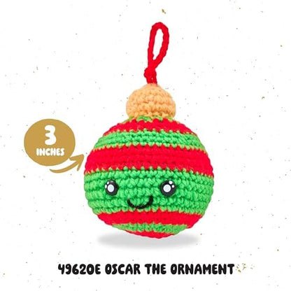 Bucilla Complete Crochet Kit, Oscar The Ornament, 3" - Image 3