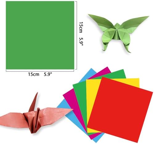 6x6" Origami Paper,50Sheets Double Sided Colored Paper,Square Craft Paper - Image 2
