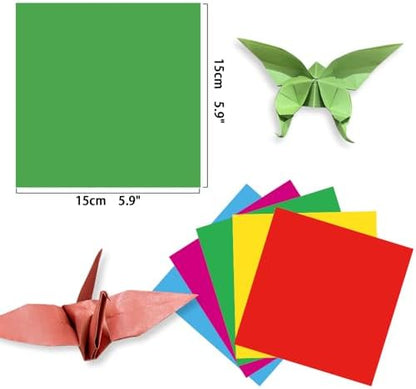 6x6" Origami Paper,50Sheets Double Sided Colored Paper,Square Craft Paper - Image 2