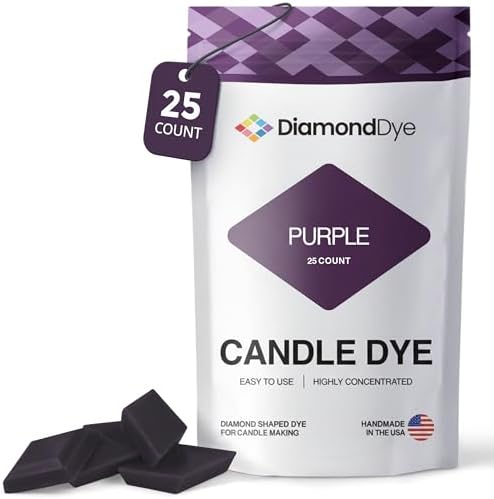 Purple Candle Dye Chips, Soy & Paraffin Candle Making, 25 Pack by Reddig-globyDiamondDye