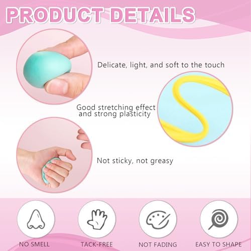 Adult Air Dry Clay, Magic Foam DIY Molding Clay, 170 PCS Set with 100 Colors Ultra Light Tools Accessories & DIY Supplies, Soft Modeling Clay for Crafts, Art Creation & Birthday Party - Image 5