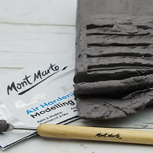 Mont Marte Grey Air Hardening Modeling Clay, 500g (1.1lb). Dries in Approximately 24 Hours. Suitable for Sculptors and Modelers of All Skill Levels. - Image 6