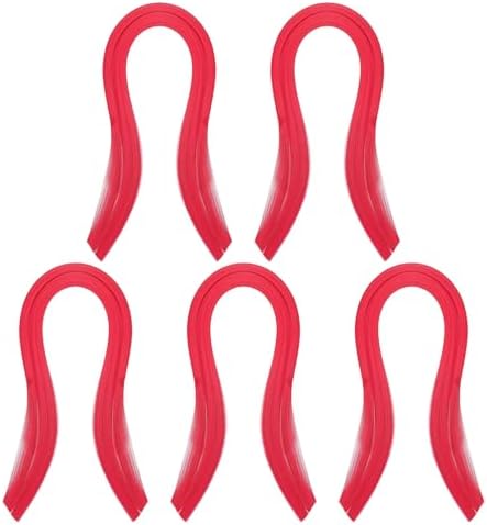 PATIKIL Quilling Strips Paper 600pcs 1.5mm 39cm Origami Paper Quilling Kits for Art DIY Hand Craft Christmas, Rose Red by PATIKIL