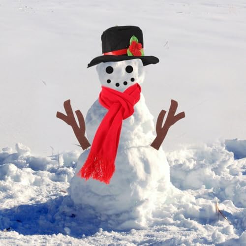 FAVOMOTO 16PCS Snowman Decorating Kit, Snowman Making Kit Modeling Clay DIY Build a Snow Man Crafts for Christmas Winter Holiday Party Decoration - Image 6
