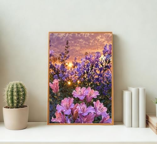 DOTSTART Paint by Numbers Kit for Adults, Sun and Flowers Paint by Number for Adults,Acrylic Adults' Paint-by-Number Kits, DIY Easy Paint by Number Adult for Home Wall Art Decor, 11.81X15.75inch - Image 3