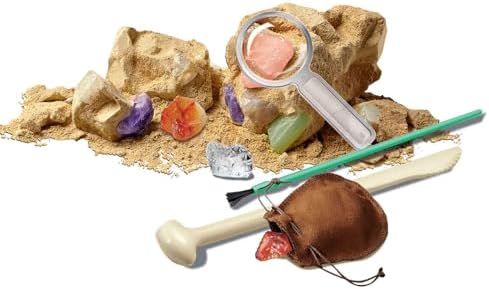 4M STEAM Earth Science Kit for Kids Ages 5+ — Geology STEM Toy with 5 Experiments Including Volcano Eruption, Crystal Growing & Fossil Excavation — Educational Science Gift for Boys & Girls - Image 3
