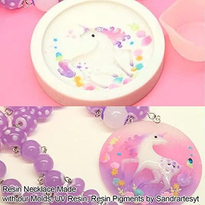 Beads Resin Molds with Hole for Gemstone Cabochon Jewelry Casting 14-Count - Image 6