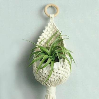 LEISURE ARTS Macrame Kit Plant Pouch, Macrame Kits for Adults Beginners, Plant Hanger Kit, Beginners Kit, DIY Kit Beginner - Image 3