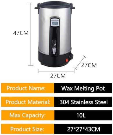 Electric Candle Making Melting Pot, Non-Stick Candle Melter, Soy Wax and Beeswax Candles, DIY Candle Making Complete Kit, for Adult and Beginners,10L - Image 6