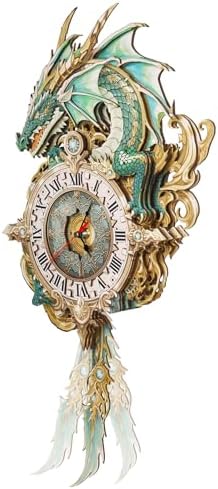 3D Puzzles for Adults Dragon Clock Crafts for Adults Wall Clock - Image 5