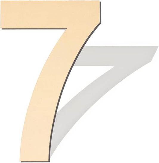 15 Inch Large Wooden Numbers 7, Blank Wood Number 7, Big Unfinished Wooden Numbers for DIY Craft,Large Wooden Number Signs, Large Wood Numbers for Birthday Wedding Party Decorations