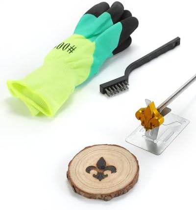 1.5" Fleur De Lis Branding Iron, for Wood Hats BBQ & Steak by AIMOADO