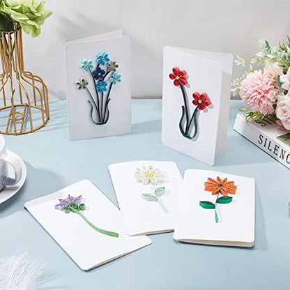 WEBEEDY Paper Quilling Kits DIY Quilling Card Making Kits Quilling Kit for Adults with 36 Colors Strips,Quilling Tools and Supplies,DIY Design Drawing Handcraft for Christmas Invitation Greeting Gift - Image 4