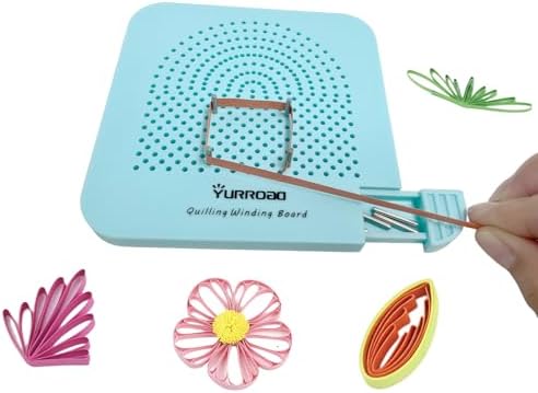 YURROAD Quilling Board with Pins & Storage Drawer, Compact Paper Quilling Shaping Board for More Even Coils, Petals, Leaves, Cards and Decorative Craft Details - Image 3