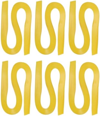 PATIKIL 720pcs Quilling Strips Paper 1/8"(3mm) 21"(54cm) Origami Paper Quilling Strip for Art DIY Hand Craft Christmas, Lemon Yellow by PATIKIL