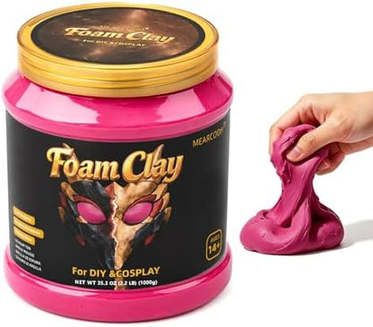 MEARCOOH Modeling air Dry Foam Clay Rose Red Cosplay Clay 1000g (35.3oz) by MEARCOOH