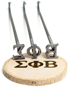 1" Greek Mini Steel Branding Irons Kit for Hats, Wood Burning, DIY Beginner Adult Crafts by The+Heritage+Forge