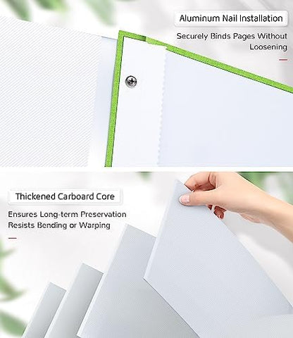 Artfeel Photo Album Self Adhesive Scrapbook Album for 3x5 4x6 5x7 8x10 Pictures,120 Pages Linen Cover with Display Window DIY Photo Book,Ideal Gifts for Family Travel Wedding Baby - Image 7