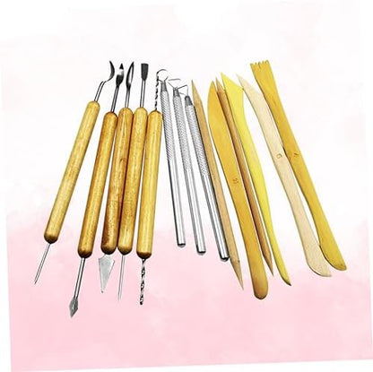 14 Piece Clay Sculpting Tools Set, Double Sided Pottery Modeling Kit - Image 7
