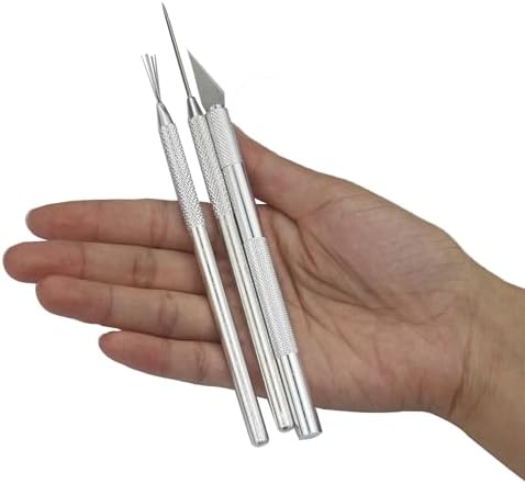 3 in 1 Clay Needle Tools Sculpting Ceramics Pottery Carving Tools for Model Clay Supplies, Ceramic & Pottery Tools Includes Sculpture Feather Pin Carving Knife Needle Texture Tools, LXLVOUEG - Image 3
