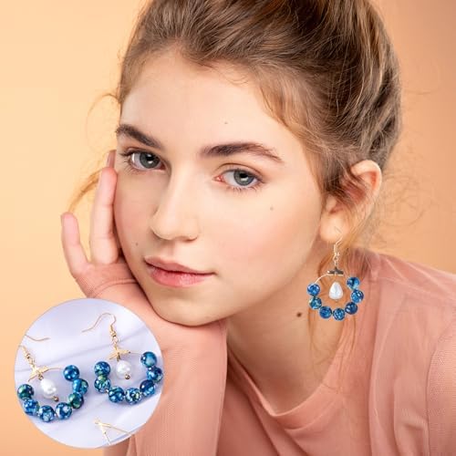 OIIKI 700pcs Hypoallergenic Earring Making Kit, Gold Plated Earring Hooks, Earring Beading Hoops, Clear Rubber Earrings Backs, Jump Rings for DIY Jewelry Making, Earring Making Supplies - Image 5
