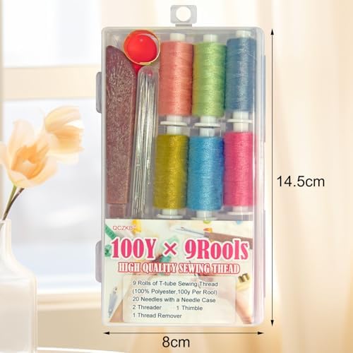 Sewing Kit Gifts for Grandma, Mom, Friend, Traveler, Adults, Beginner, Emergency,Sewing Supplies Accessories with Scissors,Sewing Needles Thimble, Thread etc - Image 2