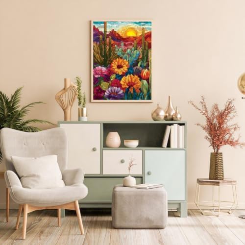 Flower Paint by Numbers Kit for Adults Paint by Number for Adult Beginner - Image 2
