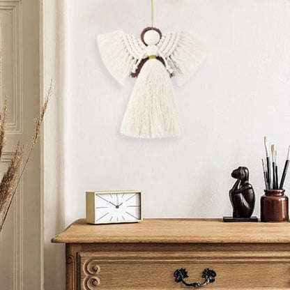 FREEBLOSS 3 Set DIY Macrame Angel Kit for Beginners With Instructions, Boho Angel Decor, Adults Craft Kit, Christmas Birthday Gift, White - Image 4