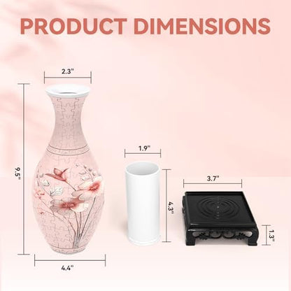 YunSheCSBS 3D Puzzle Vase for Adults with 160 Plastic Pieces, Adult Crafts - Image 6