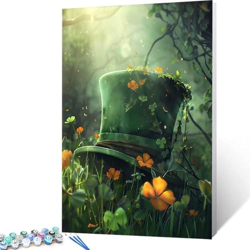 Paint by Numbers Kit for Adults Beginner, Plant Paint by Numbers Leaf, DIY Easy Acrylic Watercolor Oil Painting Kit with Brushes, Arts and Crafts for Adult for Home Wall Decor, Gifts 12x16 in 4-76 - Image 4