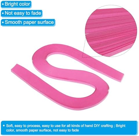 PATIKIL 120pcs Quilling Strips Paper 3/16"(5.2mm) 21"(54cm) Origami Paper Quilling Strip for Art DIY Hand Craft Christmas, Peach Red - Image 3