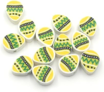 100 Pcs Easter Egg Polymer Clay Beads Mixed Heishi Spacer Beads Supplies for DIY Bracelet Earring Necklace Jewelry Making - Image 2