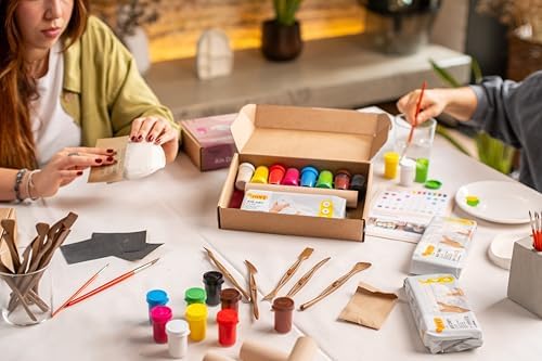 Jovi - DIY Air Dry Kit - Candles Gift Pottery Kit for Adults - Image 6